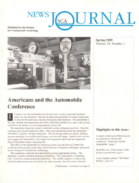 SCA News Journal | Spring 1989