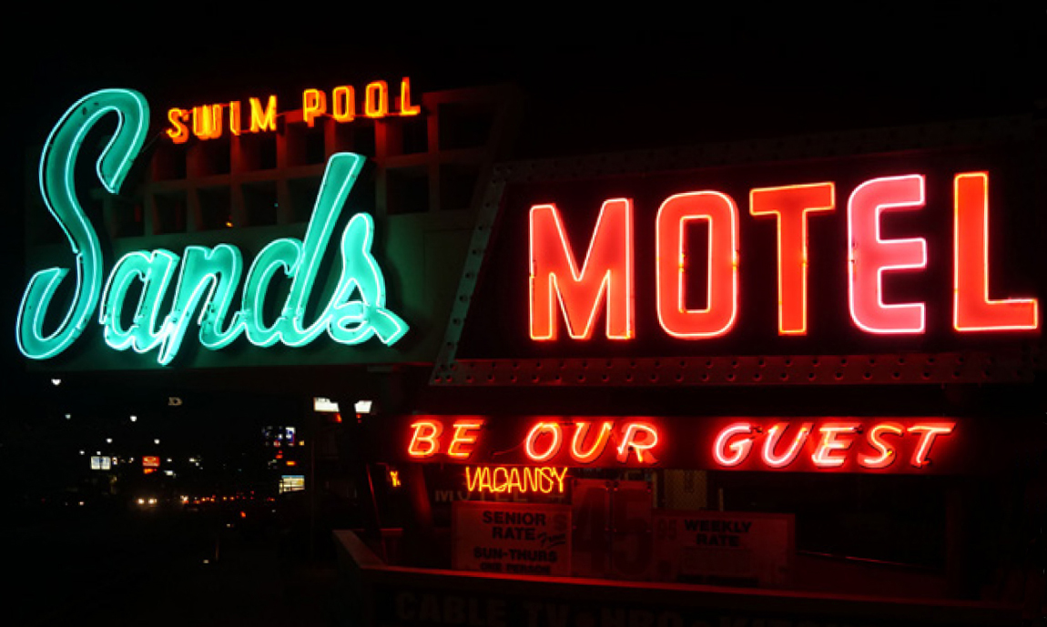 Sands Motel neon sign, St. George, Utah