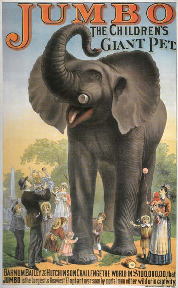 1882 Jumbo the elephant poster