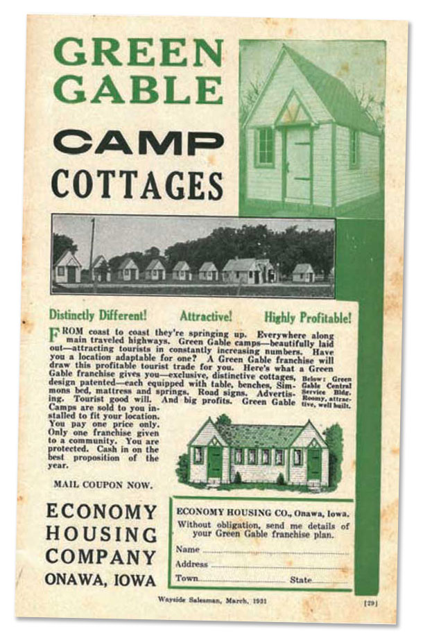 Green Gable ad from Wayside Salesman, March, 1931