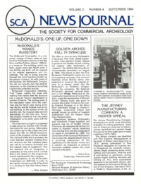 SCA News Journal | September 1984