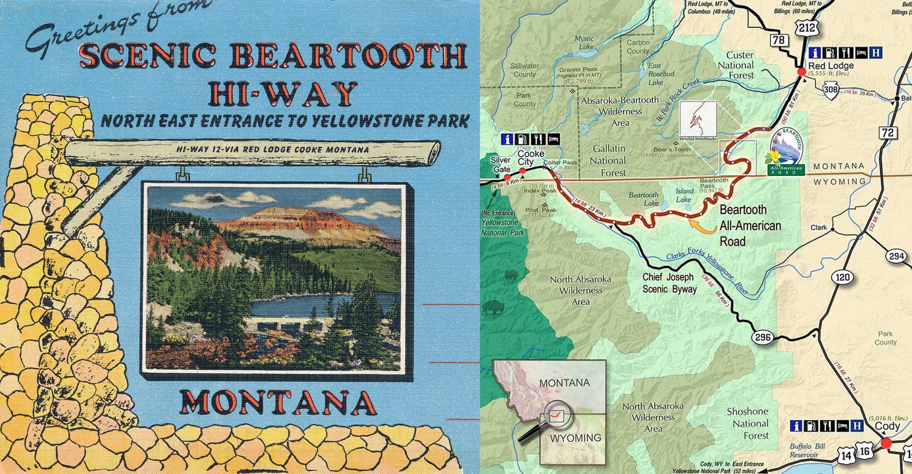 DR. PATRICK’S POSTCARD ROADSIDE: Beartooth Highway to Yellowstone, Montanna-Wyoming