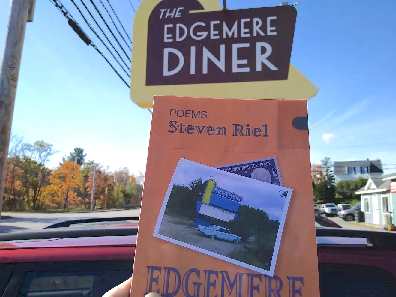 Edgemere Diner Sign and Poetry Book-Worcester