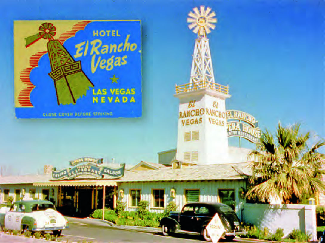 The El Rancho Vegas with its neon windmill 