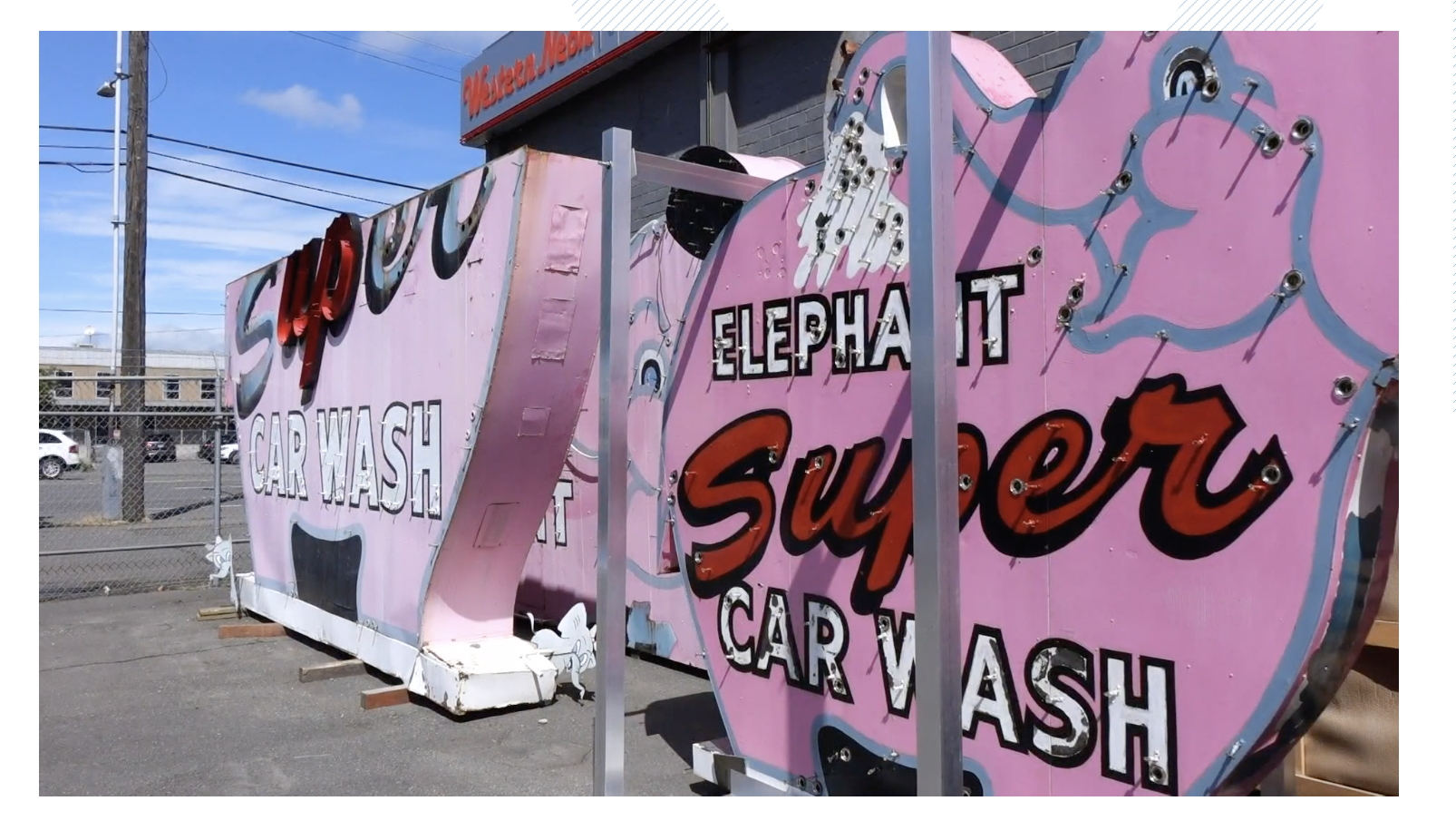 Elephant Car Wash Sign - Seattle