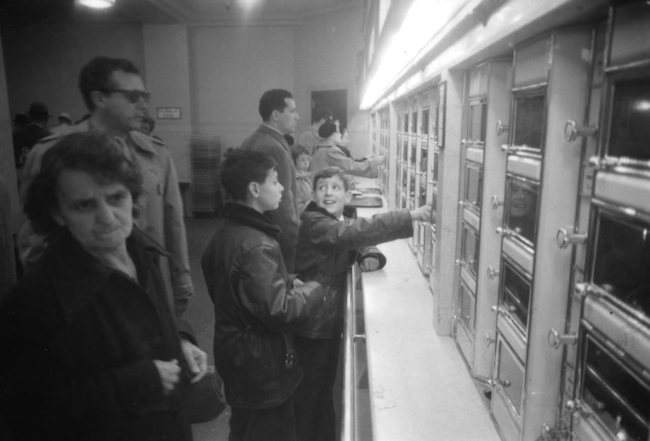 Customers at an Automat