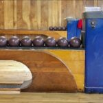 Bowling alley ball rack