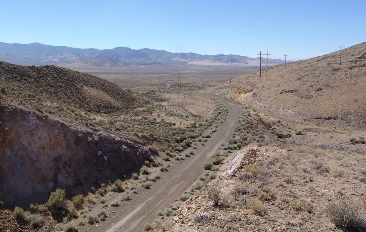 Abandoned section of Route 40 in northern Nevada