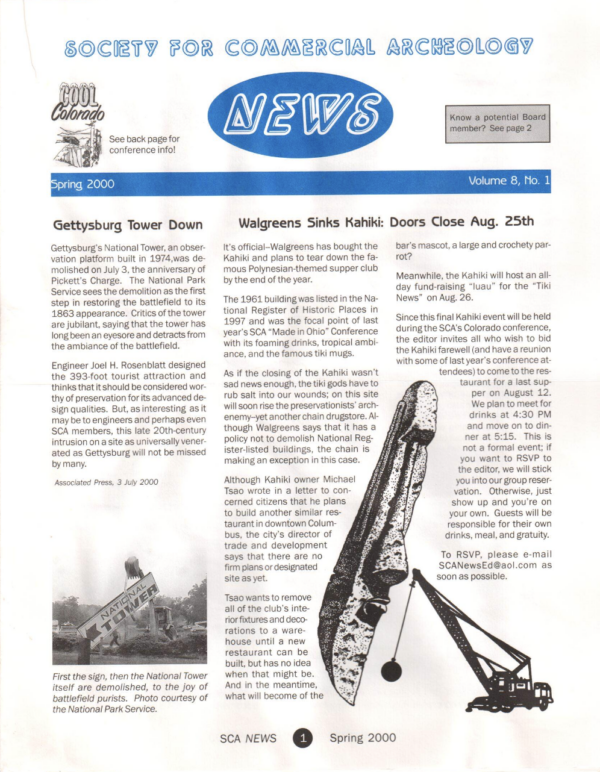 SCA News Spring 2000