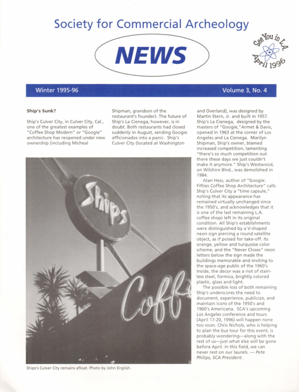 SCA News Winter 1995-1996