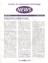 SCA News Winter 2002 Cover