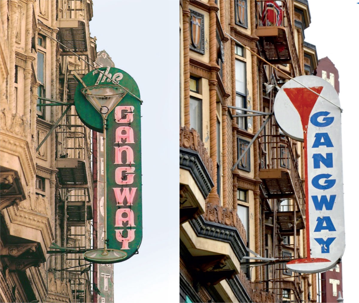 Gangway sign - 841 Larkin Street, San Francisco