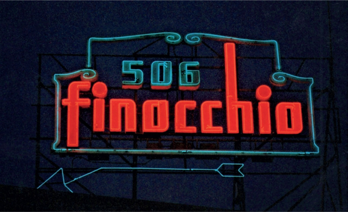 Finocchio neon sign – 406 Stockton Street, San Francisco