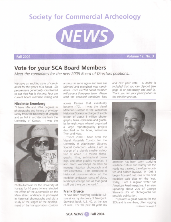 SCA News Fall 2004 Cover