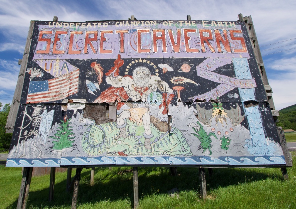 Secret Caverns Billboard