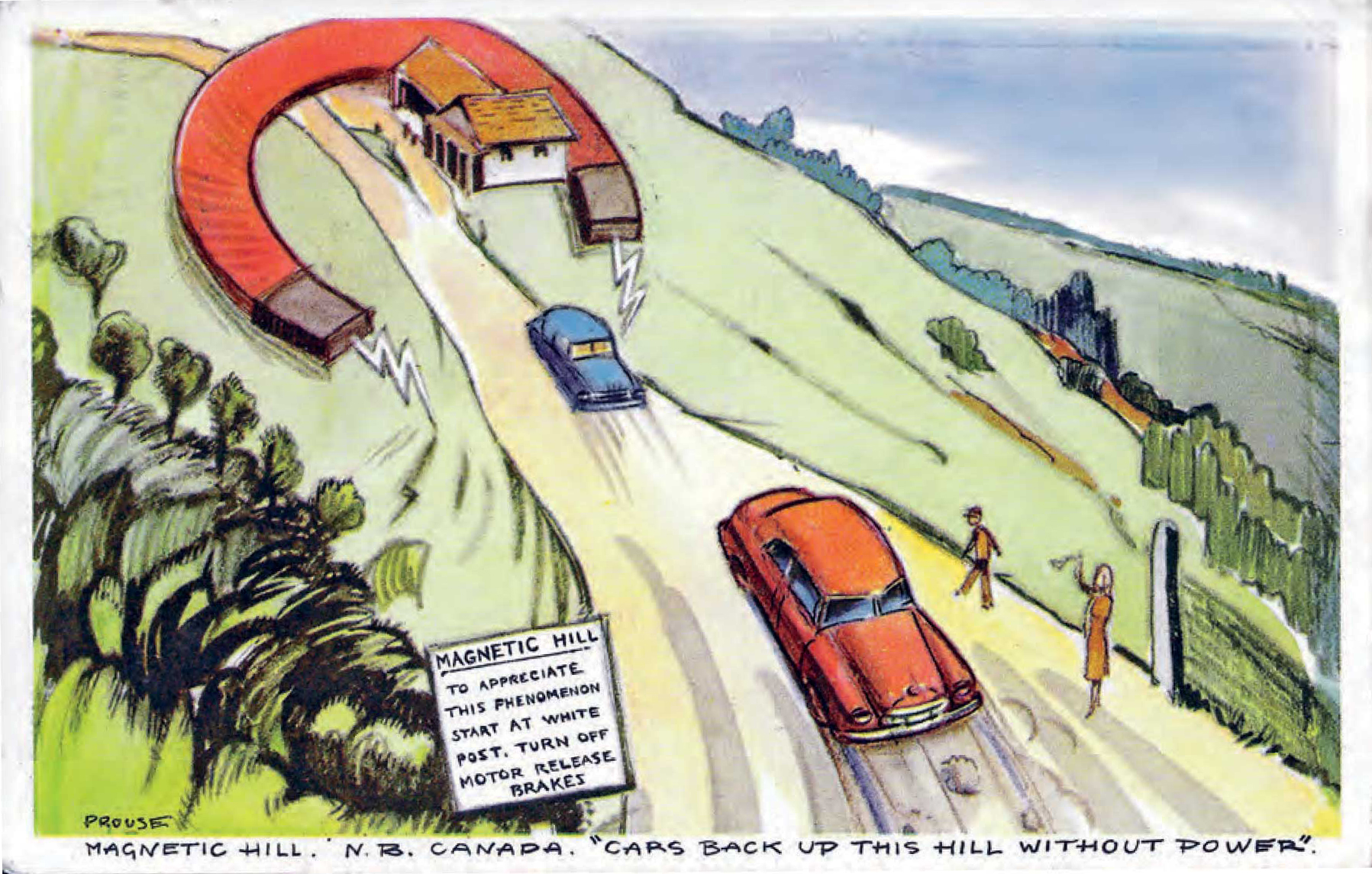 Magnetic Hill Postcard